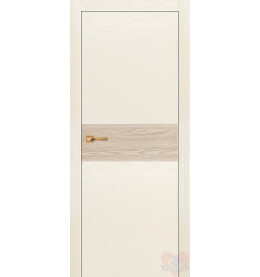 Дверь межкомнатная Даллас 1 Экошпон, Ясень белый, глухая, каркасно-щитовая