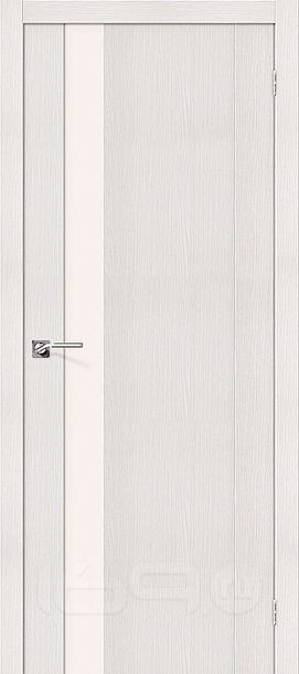 Дверь межкомнатная Порта-11 Экошпон, Bianco Veralinga, остекленная, царговая