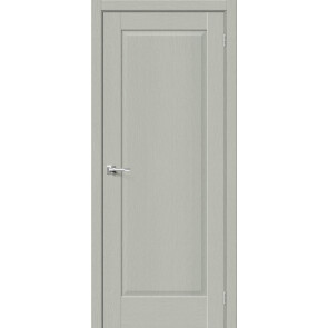 Дверь межкомнатная Прима-10 Экошпон Grey Wood, глухая, кромка нет, филенчатая