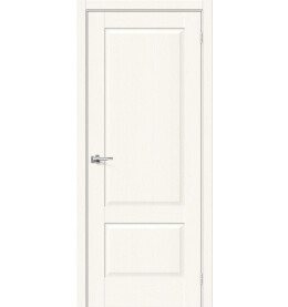 Дверь межкомнатная Прима-12 Экошпон White Wood, глухая, кромка нет, филенчатая
