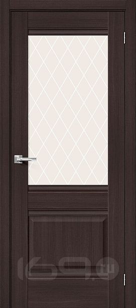 ДП ЭКО Прима-3 Wenge Melinga White Сrystal 200*70