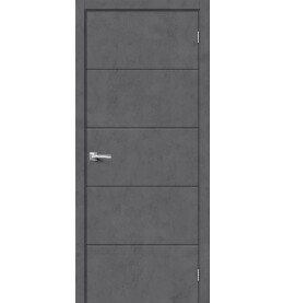 Дверь межкомнатная Граффити-1 Экошпон, Slate Art, глухая, каркасно-щитовая