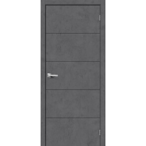 Дверь межкомнатная Граффити-1 Экошпон Slate Art, глухая, каркасно-щитовая