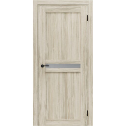 Дверь межкомнатная Порта-25.3 Экошпон Art Wood Light, остекленная, magic fog, кромка нет, царговая