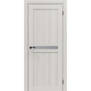 Дверь межкомнатная Порта-25.3 Экошпон Ash White, остекленная, magic fog, кромка нет, царговая