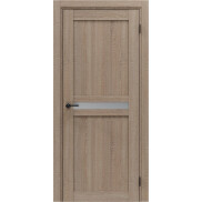 Дверь межкомнатная Порта-25.3 Экошпон Light Sonoma, остекленная, magic fog, кромка нет, царговая