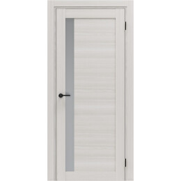 Дверь межкомнатная Порта-27.3G Экошпон Ash White, остекленная, magic fog, кромка нет, царговая