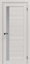 Дверь межкомнатная Порта-27.3G Экошпон Ash White, остекленная, magic fog, кромка нет, царговая