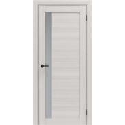 Дверь межкомнатная Порта-27.3G Экошпон Ash White, остекленная, magic fog, кромка нет, царговая