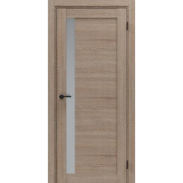 Дверь межкомнатная Порта-27.3G Экошпон Light Sonoma, остекленная, magic fog, кромка нет, царговая