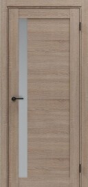 Дверь межкомнатная Порта-27.3G Экошпон Light Sonoma, остекленная, magic fog, кромка нет, царговая