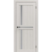 Дверь межкомнатная Порта-29.3 Экошпон Ash White, остекленная, magic fog, кромка нет, царговая