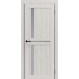 Дверь межкомнатная Порта-29.3, Экошпон Ash White, остекленная царговая