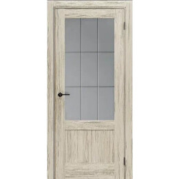 Дверь межкомнатная Порта-63 Экошпон Art Wood Light, остекленная, magic fog, кромка нет, царговая