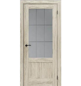 Дверь межкомнатная Порта-63 Экошпон, Art Wood Light, остекленная, царговая