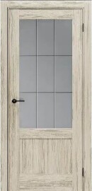 Дверь межкомнатная Порта-63 Экошпон Art Wood Light, остекленная, magic fog, кромка нет, царговая