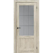 Дверь межкомнатная Порта-63 Экошпон Art Wood Light, остекленная, magic fog, кромка нет, царговая