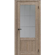 Дверь межкомнатная Порта-63 Экошпон, Light Sonoma, остекленная, царговая
