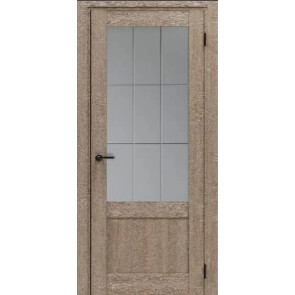 Дверь межкомнатная Порта-63 Экошпон, Light Sonoma, остекленная, царговая