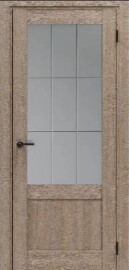 Дверь межкомнатная Порта-63 Экошпон, Light Sonoma, остекленная, царговая