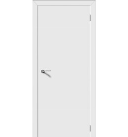 Дверь межкомнатная Моно Эмаль, Белый, глухая, каркасно-щитовая