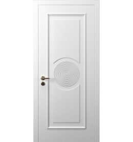 Дверь межкомнатная Премьер-18 Эмаль, Белый, глухая, каркасно-щитовая