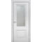 Дверь межкомнатная Венеция Эмаль, Белый, остекленная, сатинат белый с фотопечатью, каркасно-щитовая