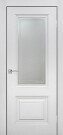 Дверь межкомнатная Венеция Эмаль, Белый, остекленная, сатинат белый с фотопечатью, каркасно-щитовая