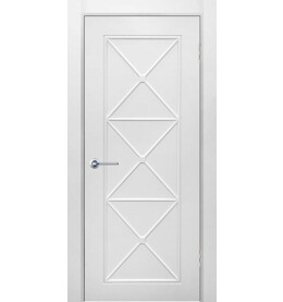 Дверь межкомнатная Британия-2 Эмаль, Белый, глухая, каркасно-щитовая