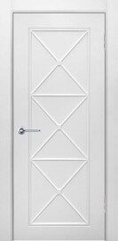 Дверь межкомнатная Британия-2 Эмаль, Белый, глухая, каркасно-щитовая