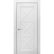 Дверь межкомнатная Британия-2 Эмаль, Белый, глухая, каркасно-щитовая