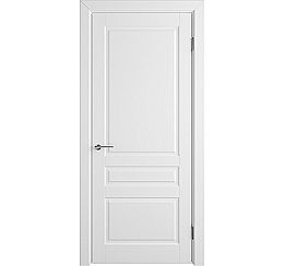 Дверь межкомнатная Челси 04 Эмаль Белый, глухая, кромка нет, каркасно-щитовая