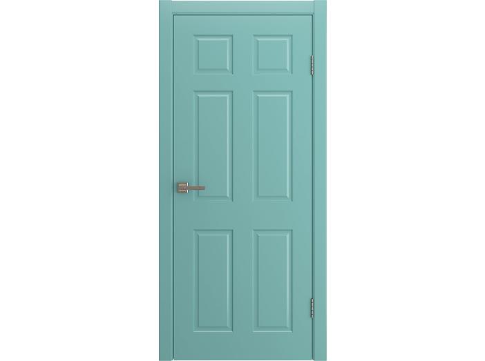 Дверь межкомнатная "BARSELONA" RAL 5024 Небесно-голубой эмаль глухая 200*40