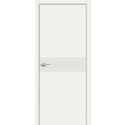 Дверь межкомнатная Граффити-23 Эмаль Whitey, без декора, глухая, без стекла, без кромки, каркасно-щитовая