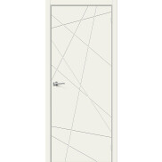 Дверь межкомнатная Граффити-5 Эмаль Whitey, глухая, каркасно-щитовая