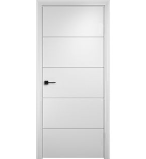 Дверь межкомнатная Вижн-4 Эмаль Белый, глухая, без кромки, каркасно-щитовая