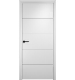 Дверь межкомнатная Вижн-4 Эмаль, Белый, глухая, каркасно-щитовая