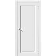 Дверь межкомнатная Квадро 6 Эмаль Белый, глухая, кромка нет, каркасно-щитовая