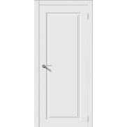 Дверь межкомнатная Квадро 6 Эмаль Белый, глухая, кромка нет, каркасно-щитовая