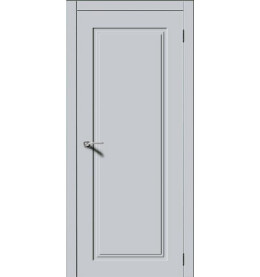 Дверь межкомнатная Квадро 6 Эмаль, Лайт грей, глухая, каркасно-щитовая