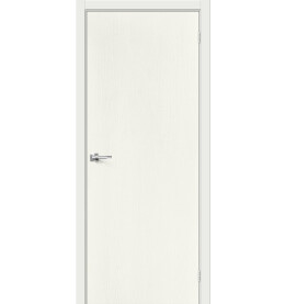 Дверь межкомнатная Браво-0 Эмаль, ST Whitey, глухая, каркасно-щитовая