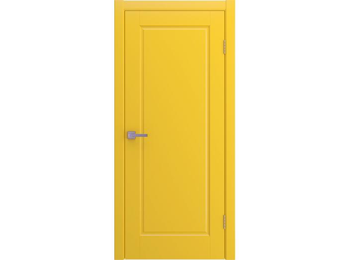 Дверь межкомнатная "AMORE" RAL 1018 Желтая эмаль глухая 190*55