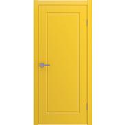 Дверь межкомнатная "AMORE"  Желтая эмаль глухая