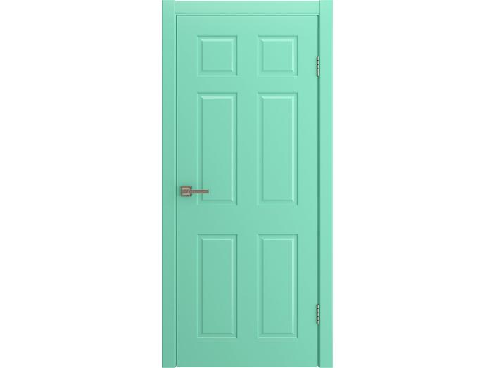 Дверь межкомнатная "BARSELONA" RAL 6027 Бирюза эмаль глухая 200*60