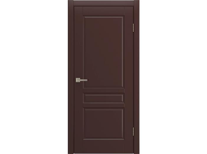 Дверь межкомнатная "BELLI" RAL 8016 Шоколад эмаль глухая 190*55