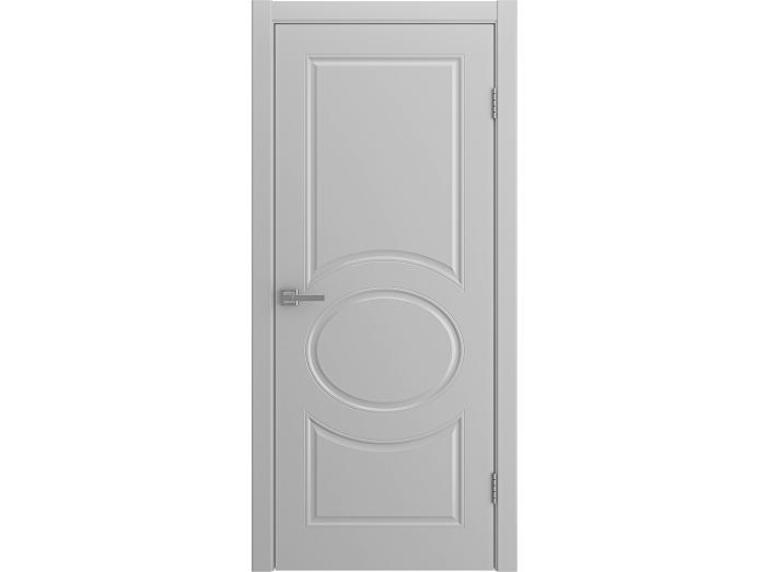 Дверь межкомнатная "OLIVIA" Светло-серая эмаль глухая 200*80