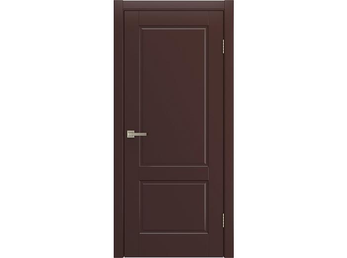 Дверь межкомнатная "TESSORO" RAL 8016 Шоколад эмаль глухая 200*90