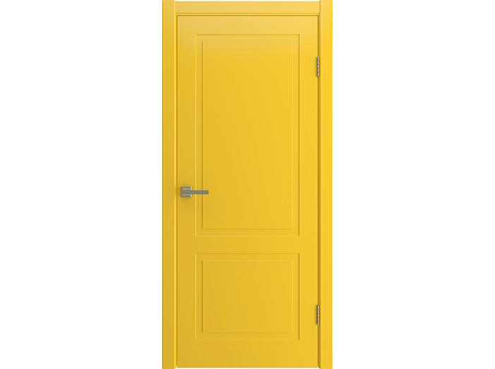 Дверь межкомнатная "VERONA" RAL 1018 Желтая эмаль глухая 190*55