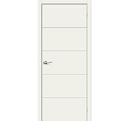 Дверь межкомнатная Граффити-2 Эмаль Whitey, глухая, кромка нет, каркасно-щитовая