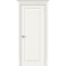 Дверь межкомнатная Скинни-10 Эмаль Whitey, без декора, глухая, без стекла, скиновая